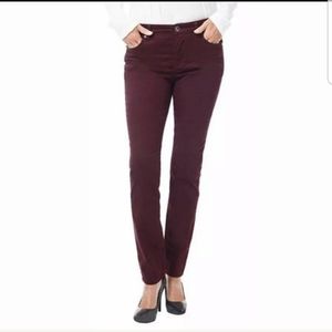 Buffalo Mid Rise Maroon Jeans Sz 30